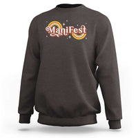 Manifest Sweatshirt Retro Groovy Rainbow Law Of Attraction