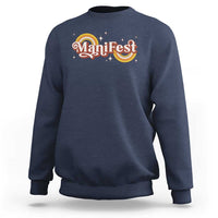 Manifest Sweatshirt Retro Groovy Rainbow Law Of Attraction