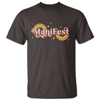 Manifest T Shirt Retro Groovy Rainbow Law Of Attraction