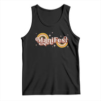 Manifest Tank Top Retro Groovy Rainbow Law Of Attraction