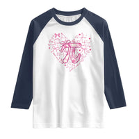 Coquette Pi Day Raglan Shirt Cute Girl Math