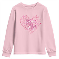 Coquette Pi Day Youth Sweatshirt Cute Girl Math