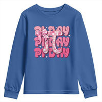 Coquette Pi Day Youth Sweatshirt Math Lover Cute Girl Mathematician