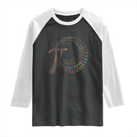 Pi Day Raglan Shirt 3,14 Pi Number Symbol Math Science