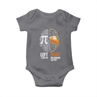 Funny Pi Day Baby Onesie Left Vs Right Brain 3,14 Pie Math Lover