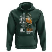 Funny Pi Day Hoodie Left Vs Right Brain 3,14 Pie Math Lover