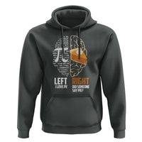 Funny Pi Day Hoodie Left Vs Right Brain 3,14 Pie Math Lover