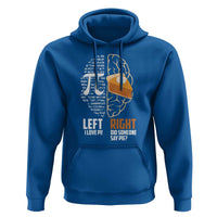 Funny Pi Day Hoodie Left Vs Right Brain 3,14 Pie Math Lover