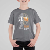 Funny Pi Day T Shirt For Kid Left Vs Right Brain 3,14 Pie Math Lover