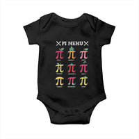 Funny Pi Day Baby Onesie Pi Menu Fruits Pie Math Lover