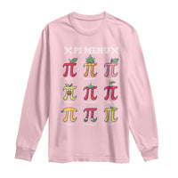 Funny Pi Day Long Sleeve Shirt Pi Menu Fruits Pie Math Lover