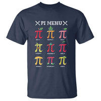 Funny Pi Day T Shirt Pi Menu Fruits Pie Math Lover