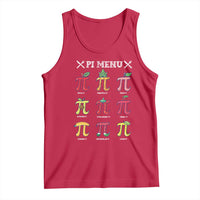 Funny Pi Day Tank Top Pi Menu Fruits Pie Math Lover