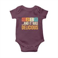 Funny Pi Day Baby Onesie I Ate Some Pie and It Was Delicious