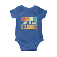 Funny Pi Day Baby Onesie I Ate Some Pie and It Was Delicious