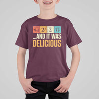 Funny Pi Day T Shirt For Kid I Ate Some Pie and It Was Delicious