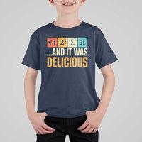 Funny Pi Day T Shirt For Kid I Ate Some Pie and It Was Delicious