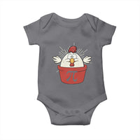 Funny Pi Day Baby Onesie Chicken Pot Pi Math Lover