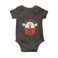 Funny Pi Day Baby Onesie Chicken Pot Pi Math Lover