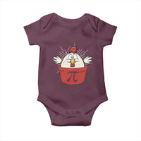 Funny Pi Day Baby Onesie Chicken Pot Pi Math Lover