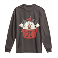 Funny Pi Day Long Sleeve Shirt Chicken Pot Pi Math Lover