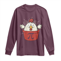 Funny Pi Day Long Sleeve Shirt Chicken Pot Pi Math Lover