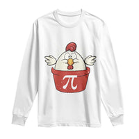 Funny Pi Day Long Sleeve Shirt Chicken Pot Pi Math Lover