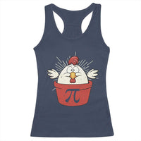Funny Pi Day Racerback Tank Top Chicken Pot Pi Math Lover