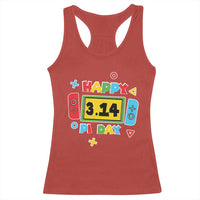 Funny Pi Day Racerback Tank Top Video Game Gamer Math Kids Boys Men
