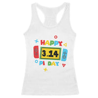 Funny Pi Day Racerback Tank Top Video Game Gamer Math Kids Boys Men