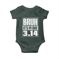 Funny Pi Day Baby Onesie Bruh It's Pi Day 3,14 Math Lover