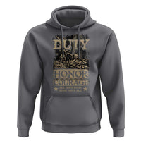 Veteran Hoodie Duty Honor Courage Patriotic American Flag - Wonder Print Shop