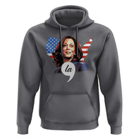Comma La Harris Hoodie American Flag President 2024 - Wonder Print Shop