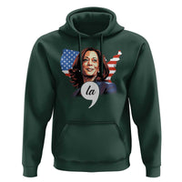 Comma La Harris Hoodie American Flag President 2024 - Wonder Print Shop