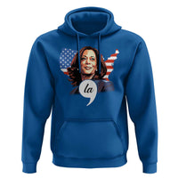 Comma La Harris Hoodie American Flag President 2024 - Wonder Print Shop