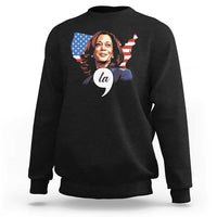 Comma La Harris Sweatshirt American Flag President 2024 - Wonder Print Shop