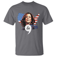 Comma La Harris T Shirt American Flag President 2024 - Wonder Print Shop
