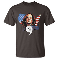 Comma La Harris T Shirt American Flag President 2024 - Wonder Print Shop