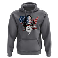 Comma La Harris Hoodie American Flag President 2024 - Wonder Print Shop
