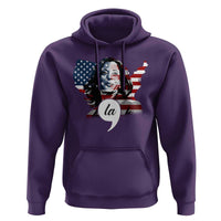 Comma La Harris Hoodie American Flag President 2024 - Wonder Print Shop