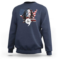 Comma La Harris Sweatshirt American Flag President 2024 - Wonder Print Shop