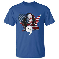 Comma La Harris T Shirt American Flag President 2024 - Wonder Print Shop