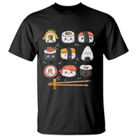 Kawaii Sushi Set Japanese Food Lover Anime Manga Rice T Shirt - Wonder Print Shop