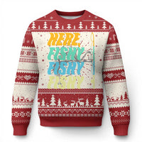 Here Fishy Fisherman Fishing Sport Angler Ugly Christmas Sweater - Wonder Print Shop