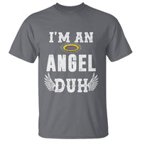 Christmas T Shirt I'm An Angel Duh Lazy - Wonder Print Shop