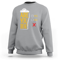 Are You Drunk? Funny Beer Lover Drinking Bar Party Sweatshirt - Wonder Print Shop