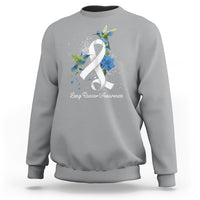 Pretty White Ribbon Bird Lung Cancer Awareness Sweatshirt - Wonder Print Shop