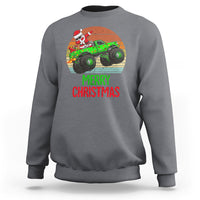 Merry Christmas Santa Monster Truck Dabbing Sweatshirt - Wonder Print Shop