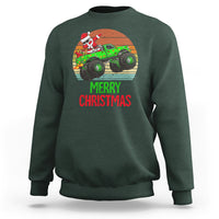 Merry Christmas Santa Monster Truck Dabbing Sweatshirt - Wonder Print Shop