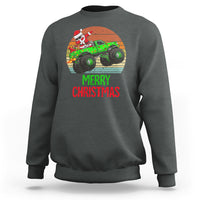 Merry Christmas Santa Monster Truck Dabbing Sweatshirt - Wonder Print Shop